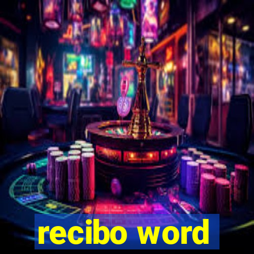 recibo word